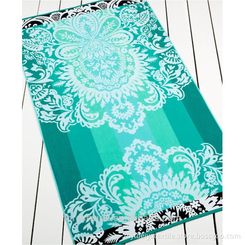 Promotional/Wholesaler Printed Stripe Beach Towel Cotton